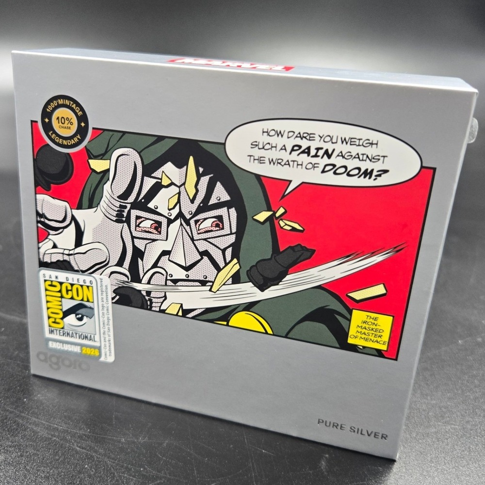 Agoro Marvel Doctor Doom 1/2 oz Pure Silver Coin SDCC 2026 Exclusive Ltd 1000